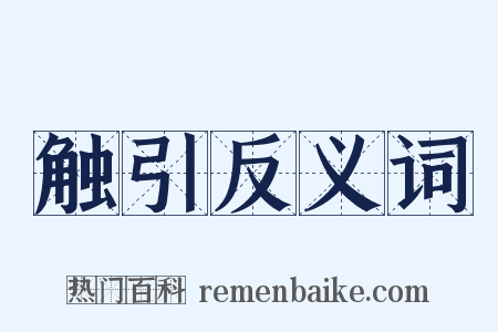 触引反义词是什么意思的图片